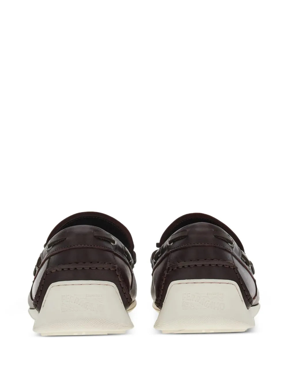 Ferragamo Leather Lace-Up Loafers