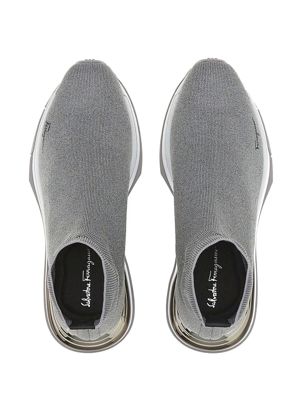 Ferragamo Logo-Print Sock Sneakers