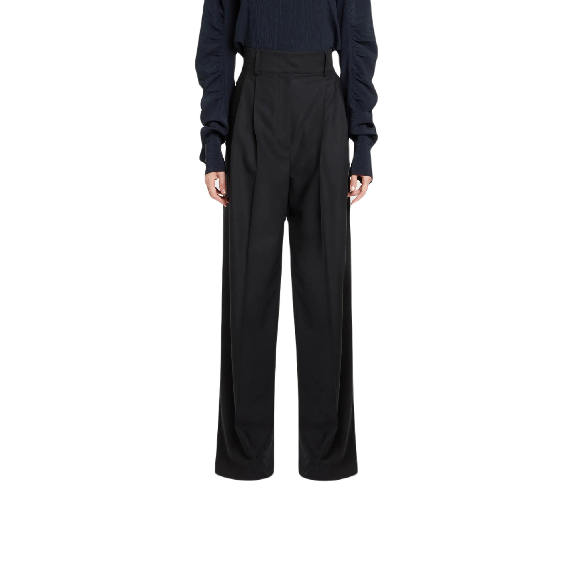 Ferragamo Wide-leg Wool Trousers