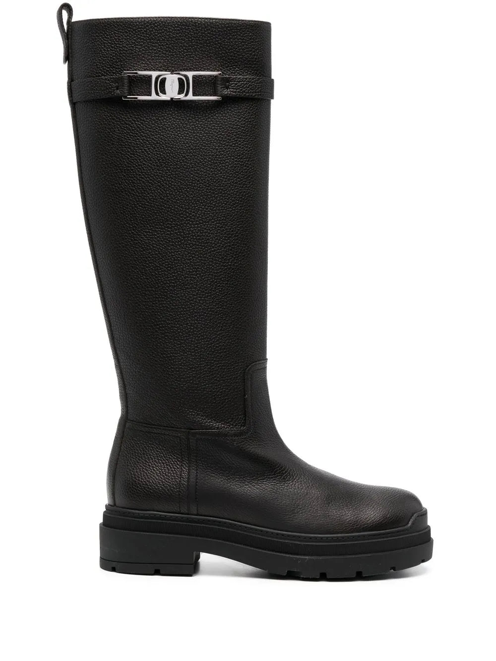 Ferragamo Ryder Knee-Length Leather Boots