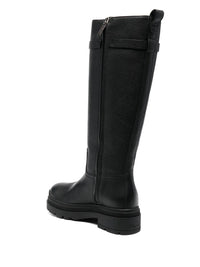 Ferragamo Vara Chain Knee-High Boots