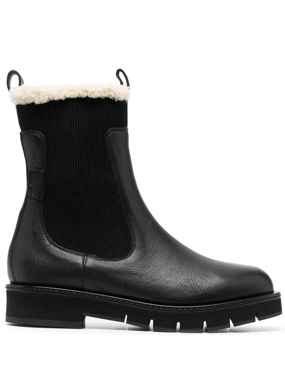 Ferragamo Shearling-Lined Chelsea Boots