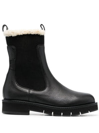 Ferragamo Shearling-Lined Chelsea Boots