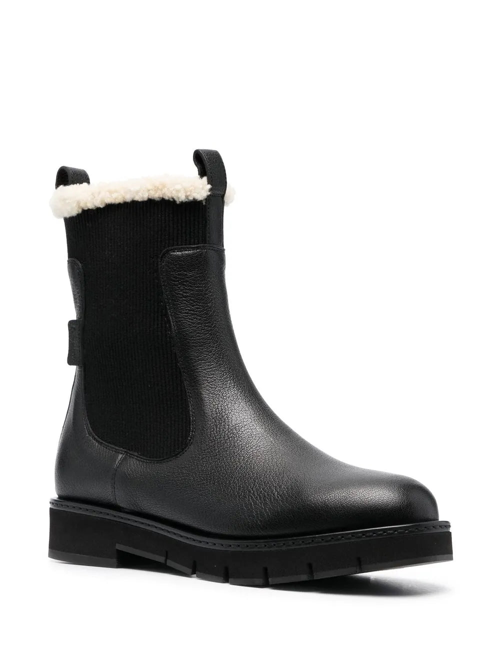 Ferragamo Shearling-Lined Chelsea Boots