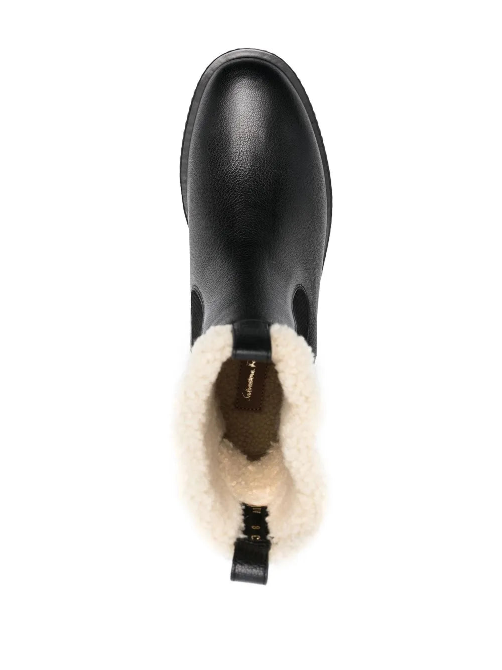 Ferragamo Shearling-Lined Chelsea Boots