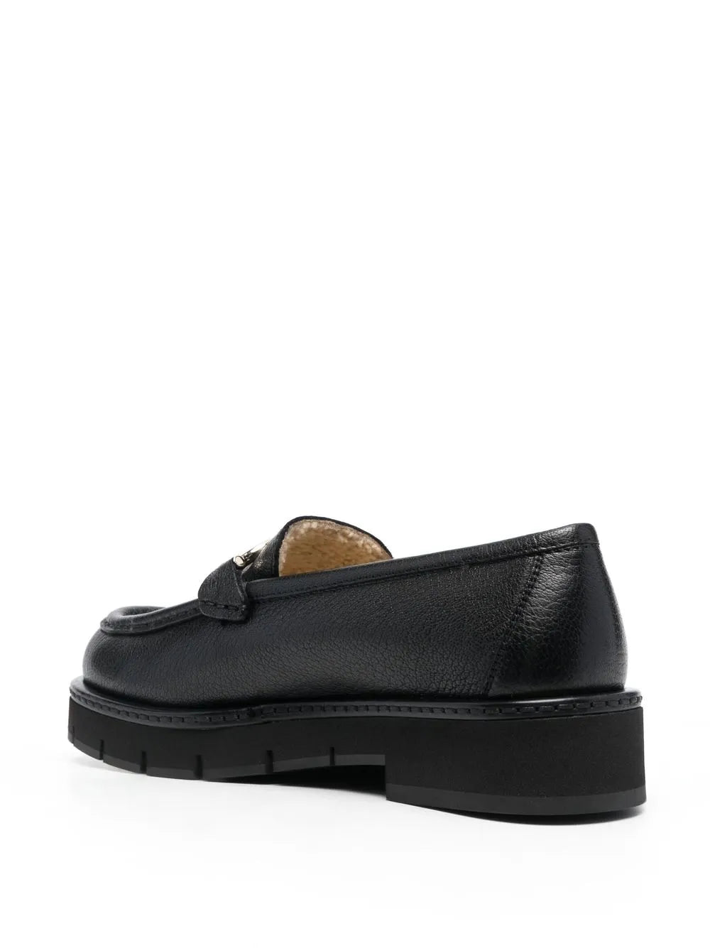 Ferragamo Buckle-Detail Leather Loafers