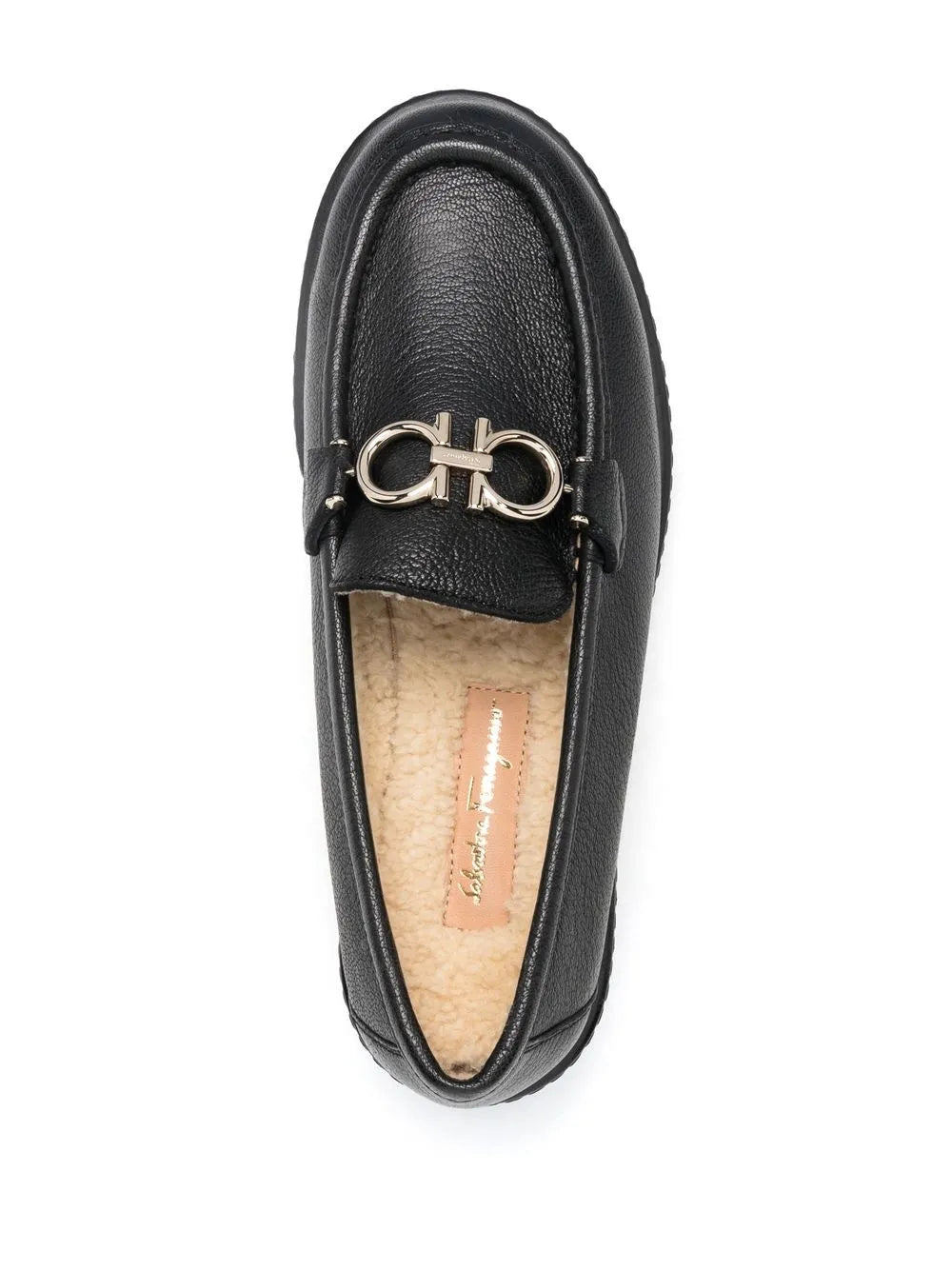 Ferragamo Buckle-Detail Leather Loafers