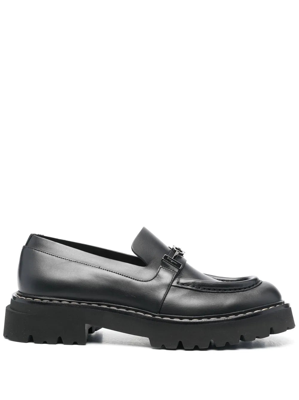 Ferragamo Gancini Chunky Leather Loafers