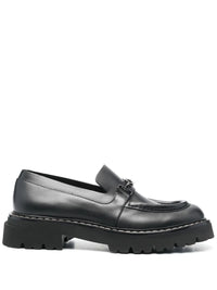 Ferragamo Gancini Chunky Leather Loafers