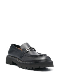 Ferragamo Gancini Chunky Leather Loafers