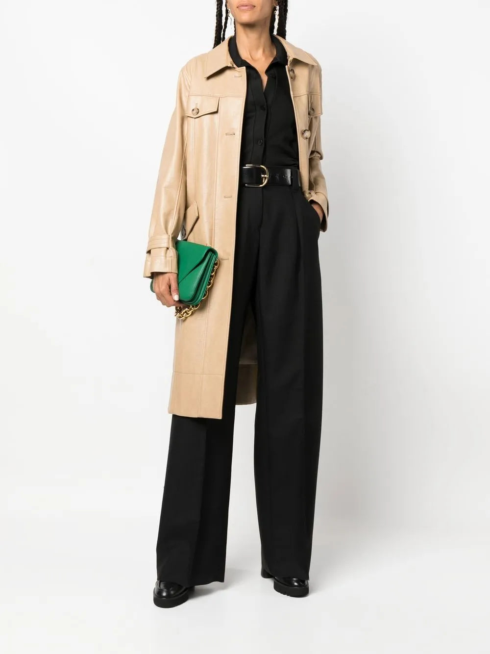 Ferragamo High-Waisted Wide-Leg Trousers