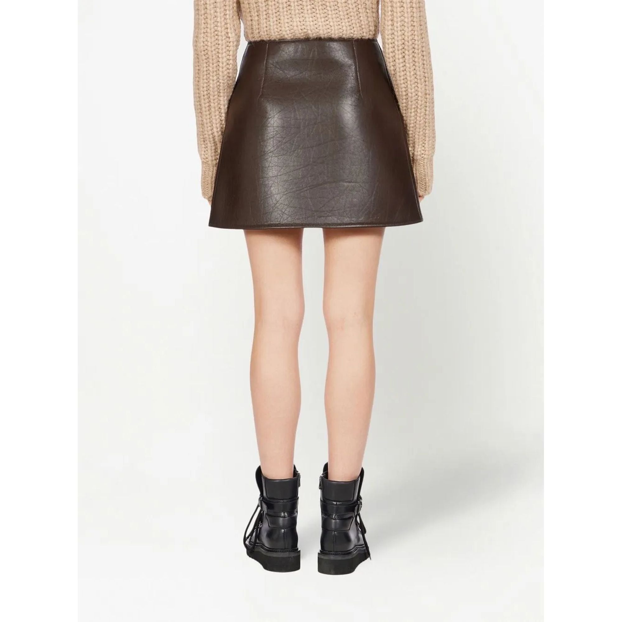 Ferragamo Leather-Skirt