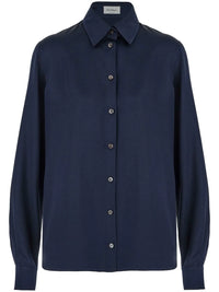 Ferragamo Satin Button-Up Shirt