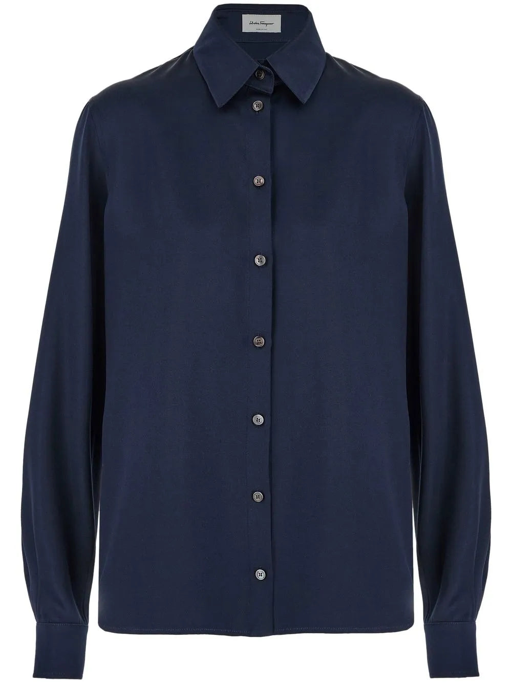 Ferragamo Satin Button-Up Shirt