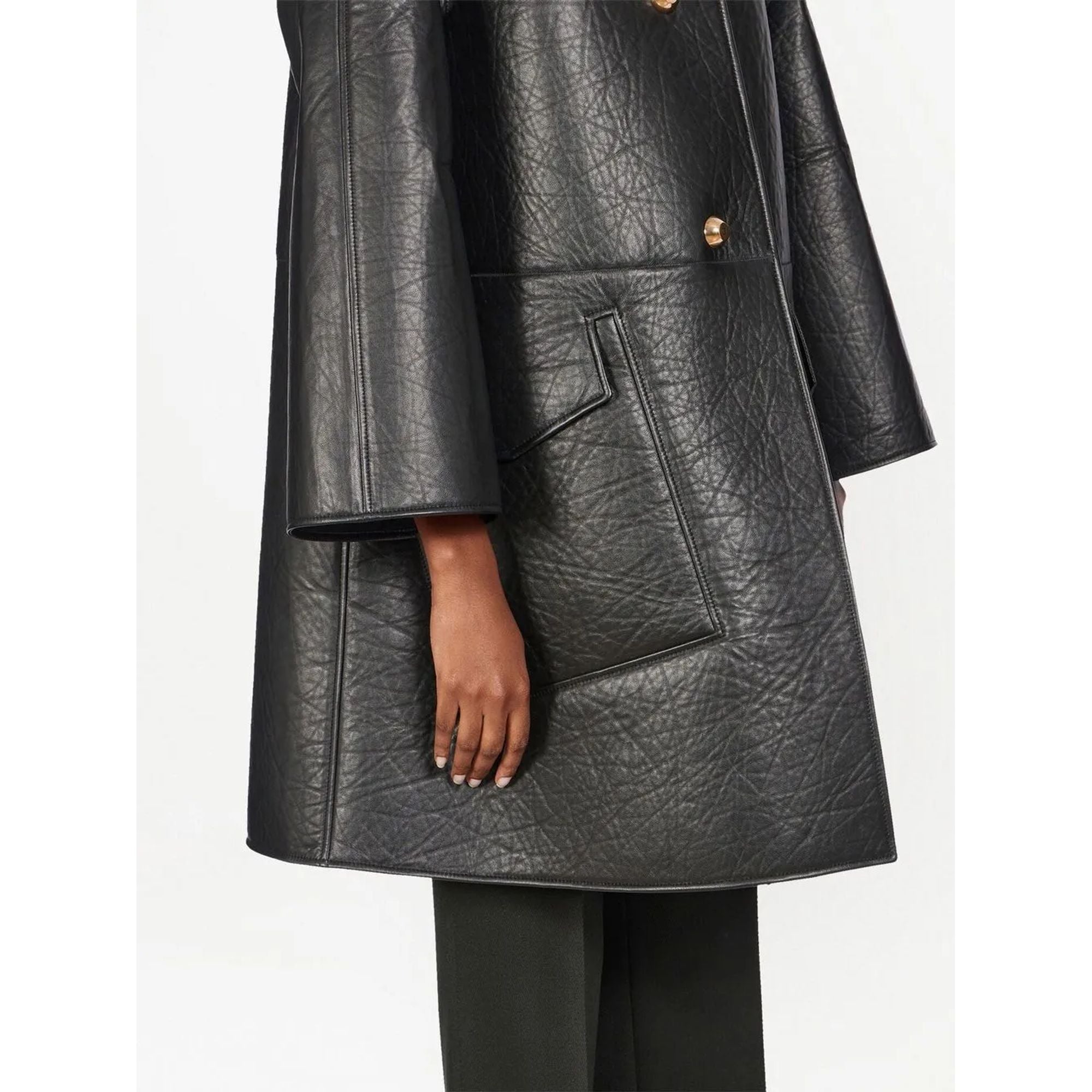 Ferragamo Leather-Coat