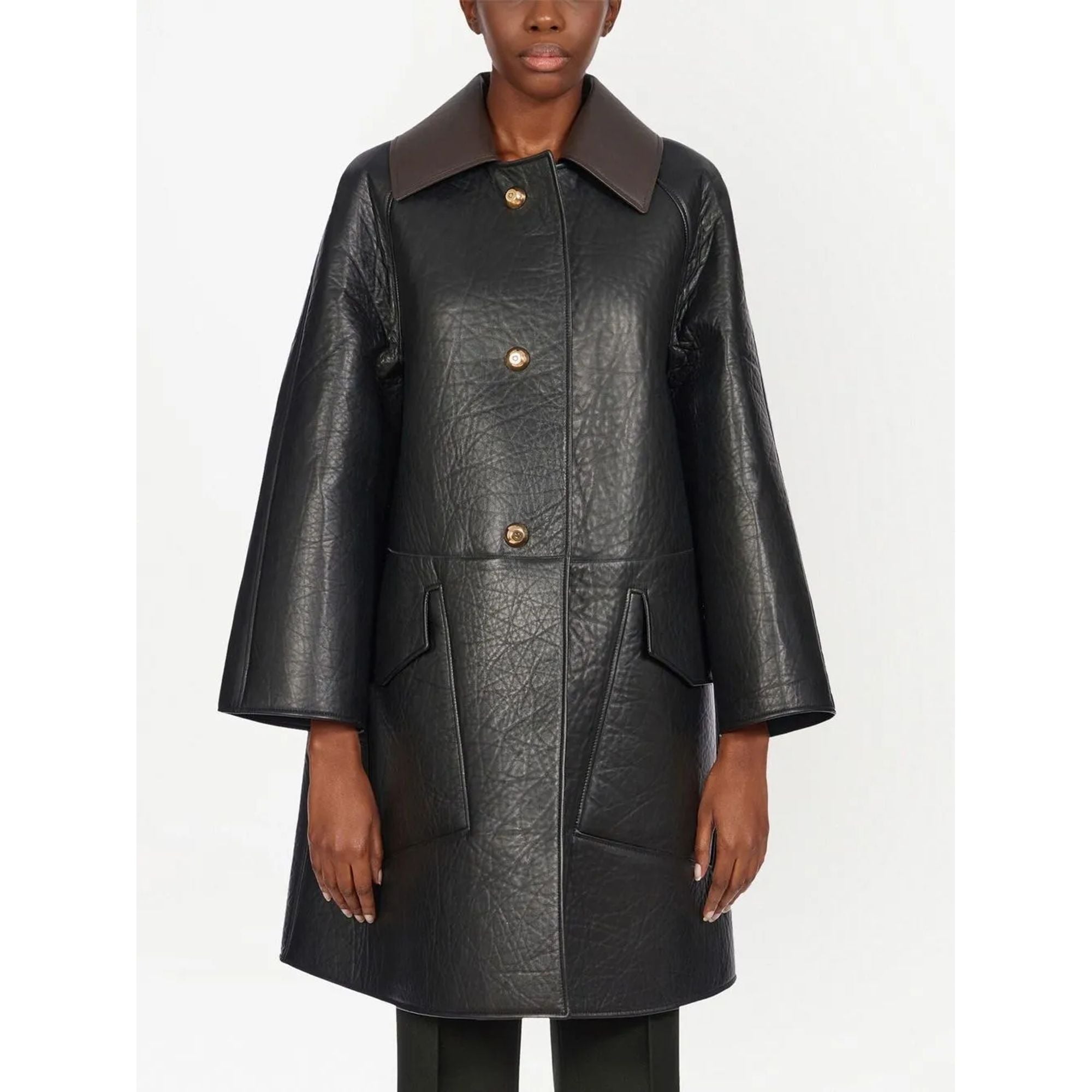 Ferragamo Leather-Coat