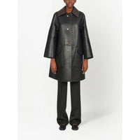 Ferragamo Leather-Coat