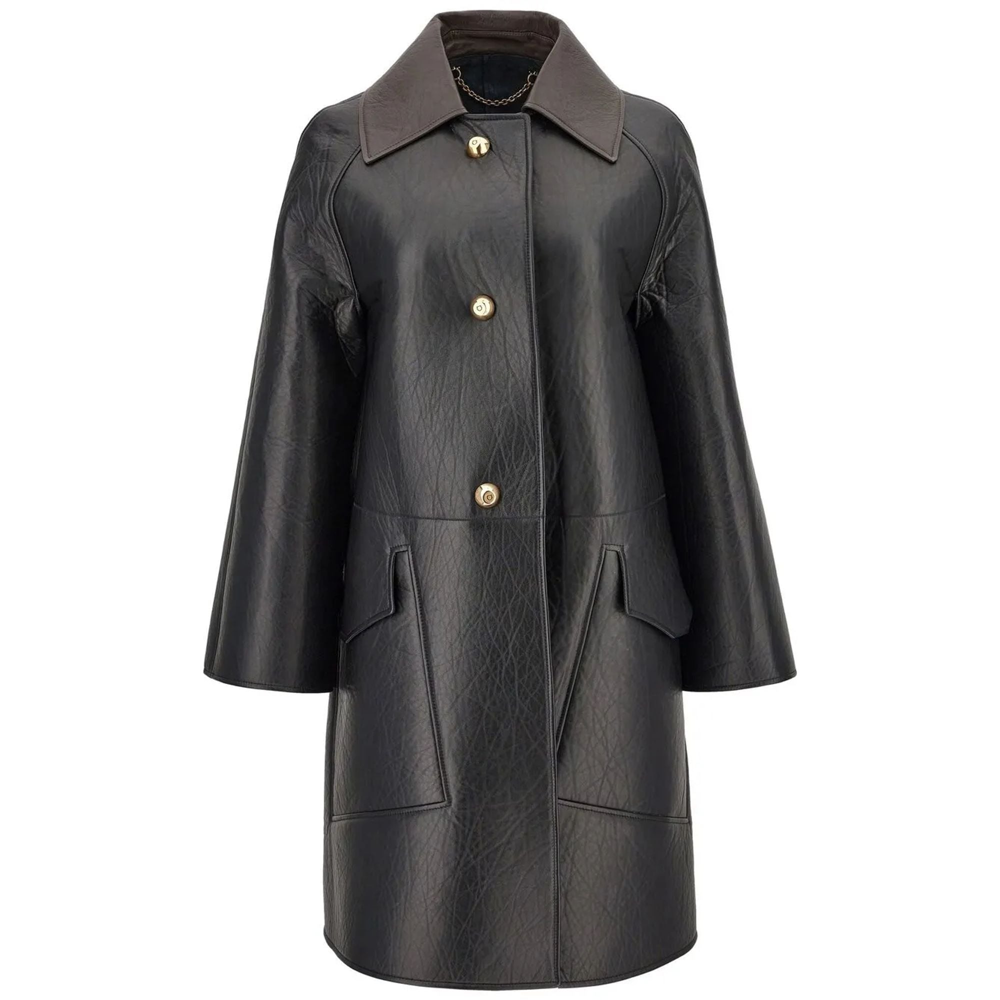 Ferragamo Leather-Coat