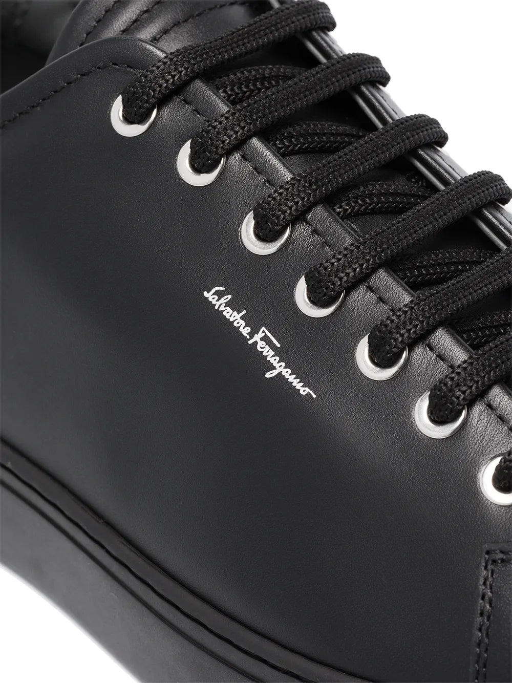 Ferragamo Cube Leather Sneakers