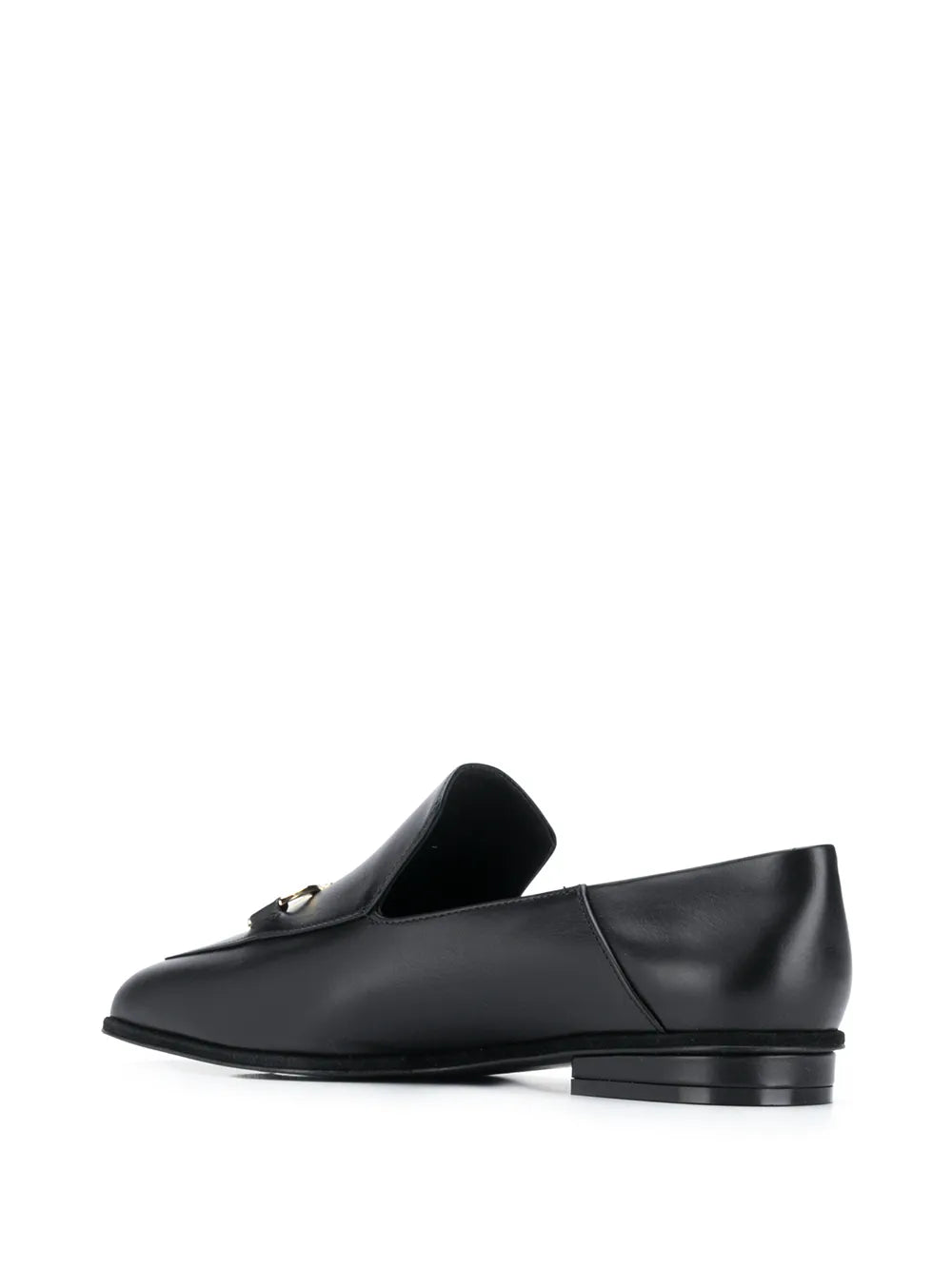 Ferragamo Square-Toe Leather Loafers
