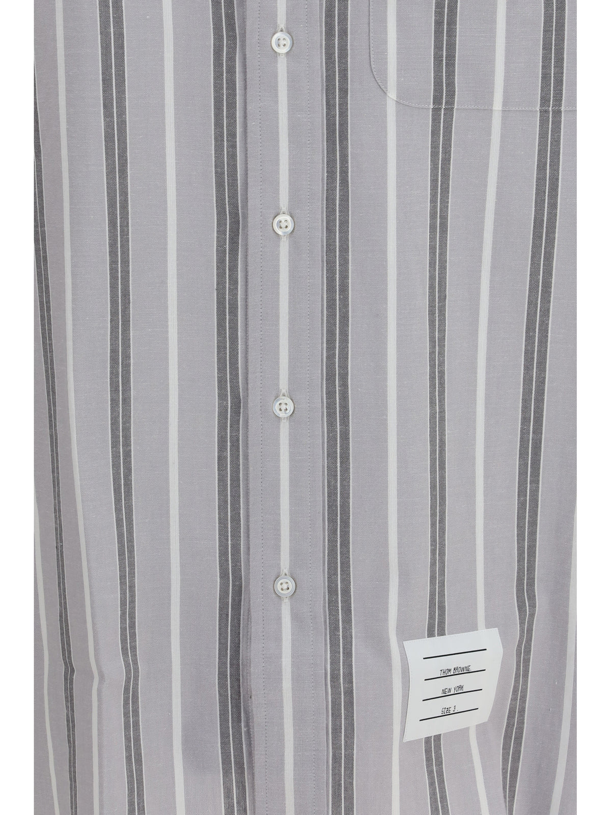 THOM BROWNE Thom Browne Men Madras Striped Armband Shirt