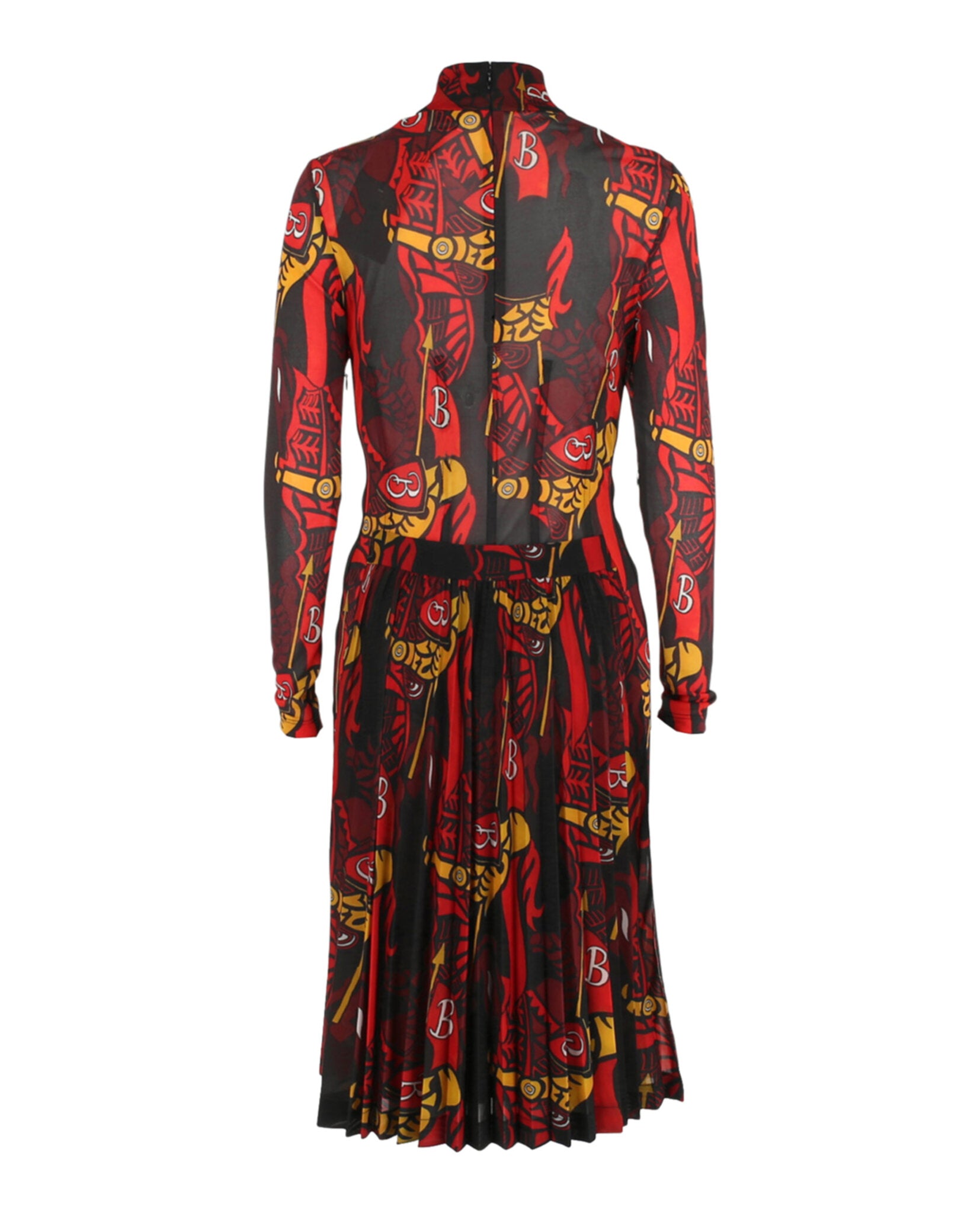 Burberry Womens Long Sleeve Trapeze Dress