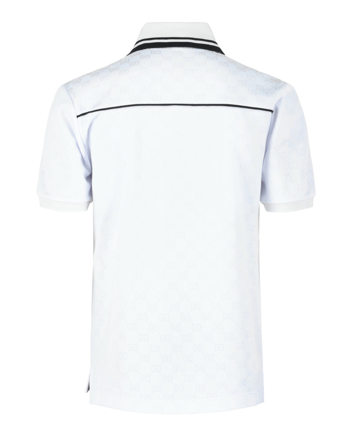 Gucci Gucci Mens GG Nylon and Cotton Polo Shirt