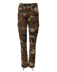 Dolce & Gabbana Multicolor Camouflage Cargo Women's Pants