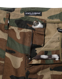 Dolce & Gabbana Multicolor Camouflage Cargo Women's Pants