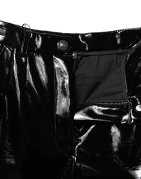 Dolce & Gabbana Black High Waist Cargo Bootcut Women's Pants