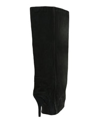 Balenciaga Womens Denim Wader Over-The-Knee Boots