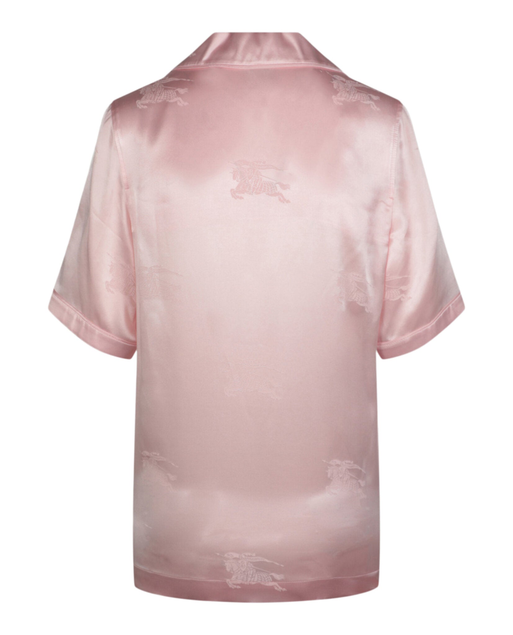 Burberry Womens EKD Jacquard Silk Shirt