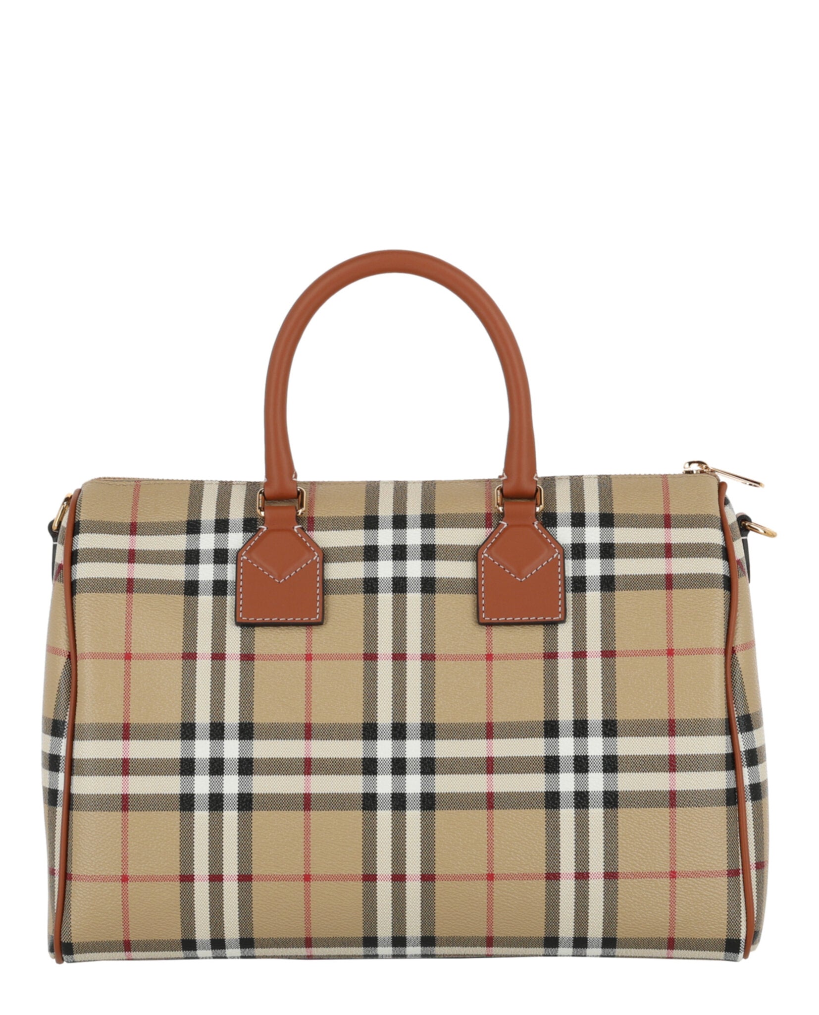 Burberry Womens Medium Check Bowling Bag