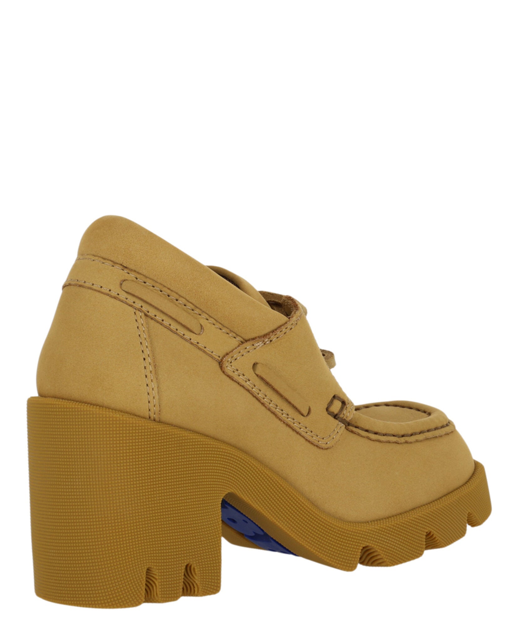 Burberry Womens Stride Leather Heeled Loafers – Bluefly