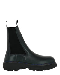 Burberry Mens Creeper Chelsea Boots Green