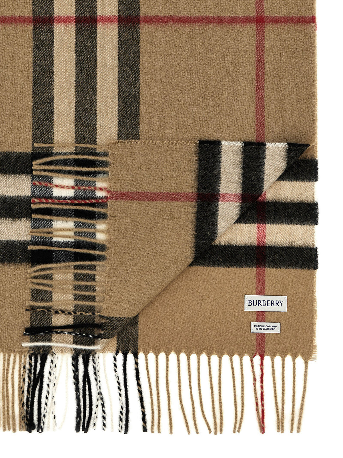 BURBERRY Burberry Men Check Cashmere Scarf