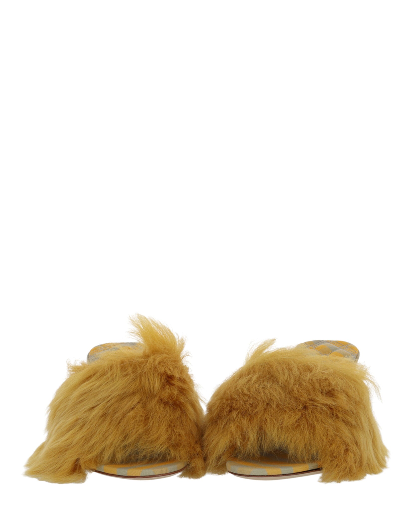 Burberry Womens Jackie Shearling Mules