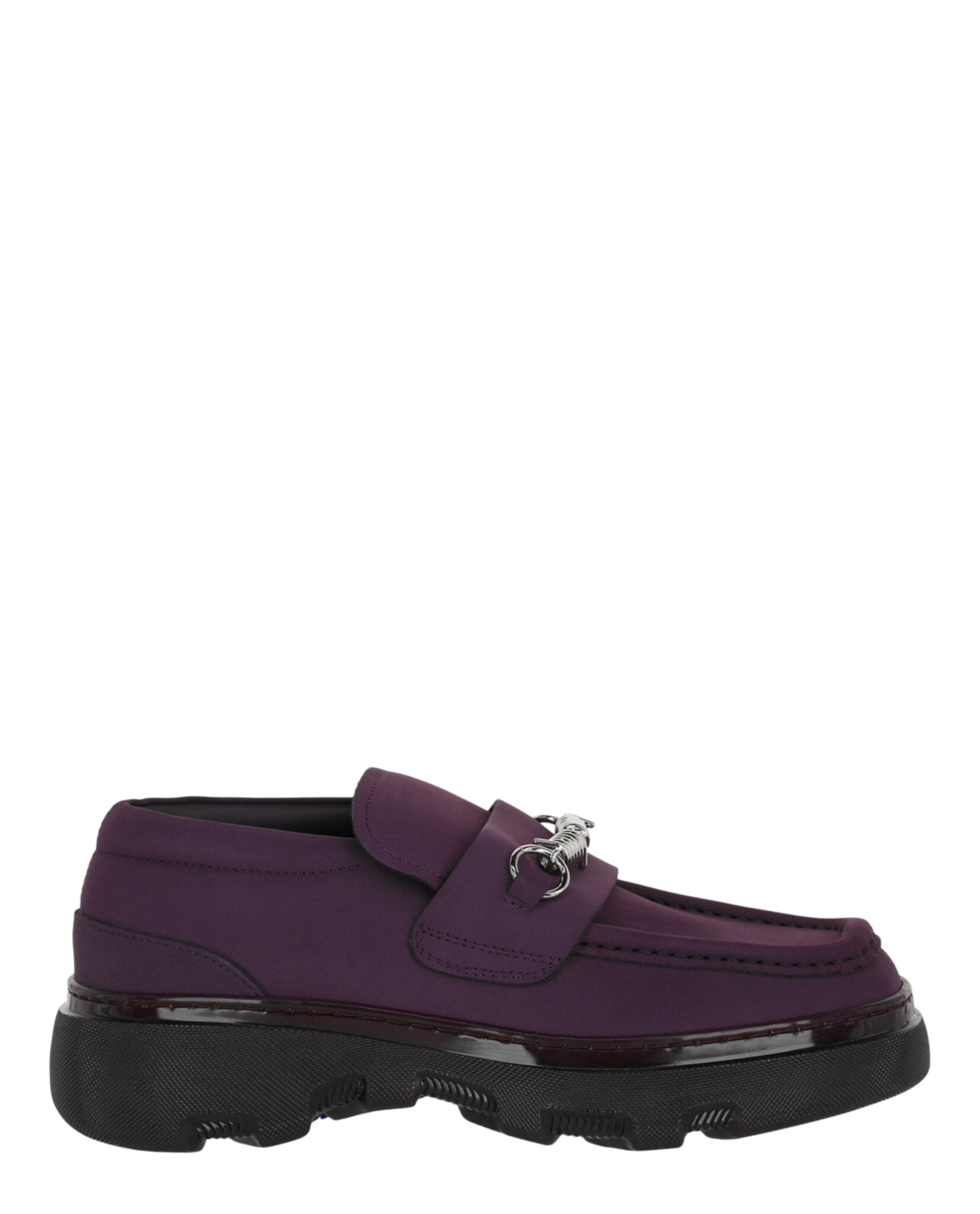 Burberry Mens Creeper Clamp Loafers Aubergine