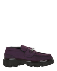 Burberry Mens Creeper Clamp Loafers Aubergine