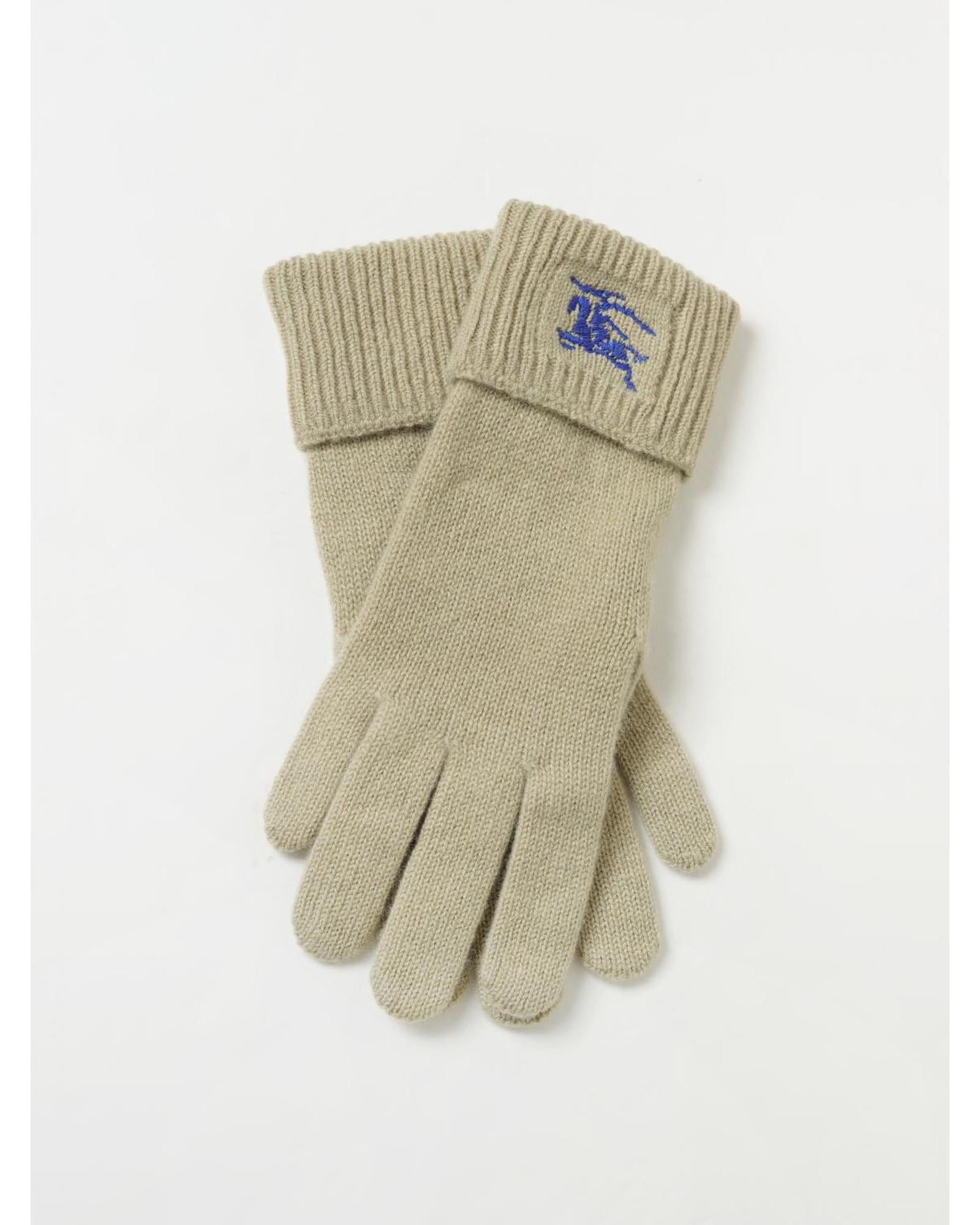 Burberry Cashmere Gloves Knitted Men Rope