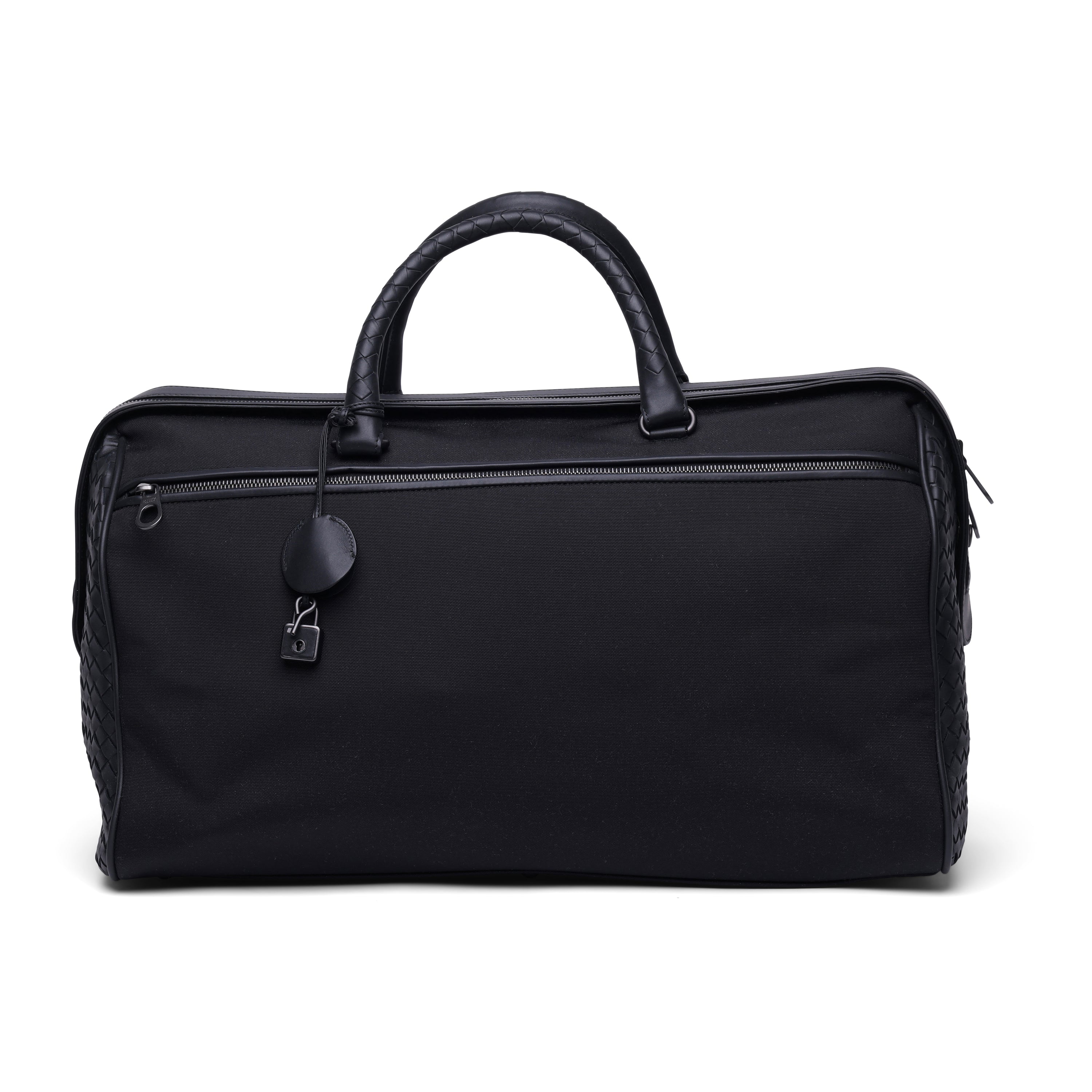 Bottega Veneta Bottega Veneta High Tech Canvas & Intrecciato Duffel Bag