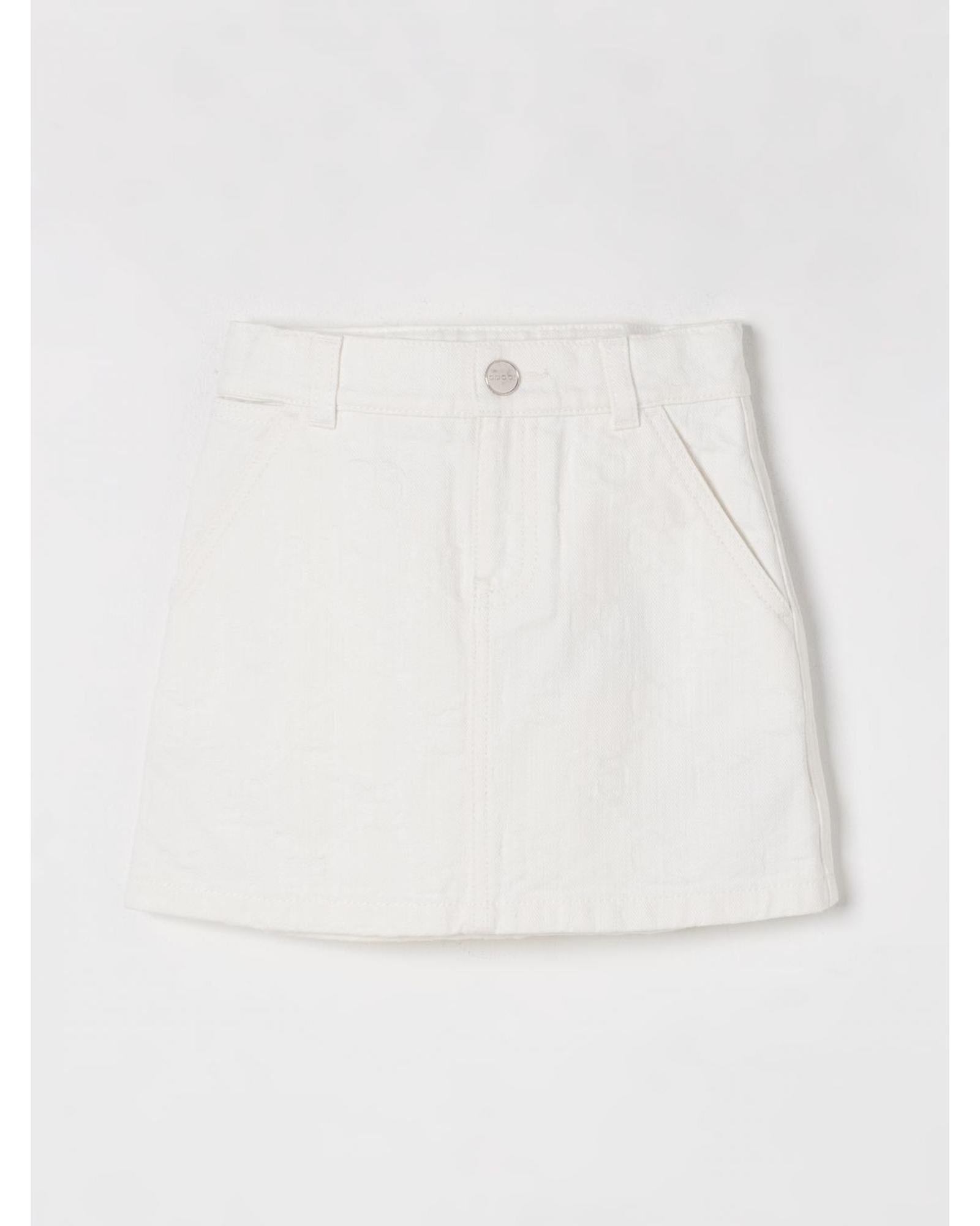 Gucci Girls Denim Mini Skirt Kids Multicolor