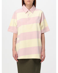Burberry Striped Polo Shirt Relaxed Fit Women Natural