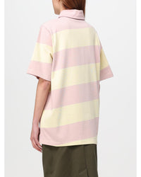 Burberry Striped Polo Shirt Relaxed Fit Women Natural