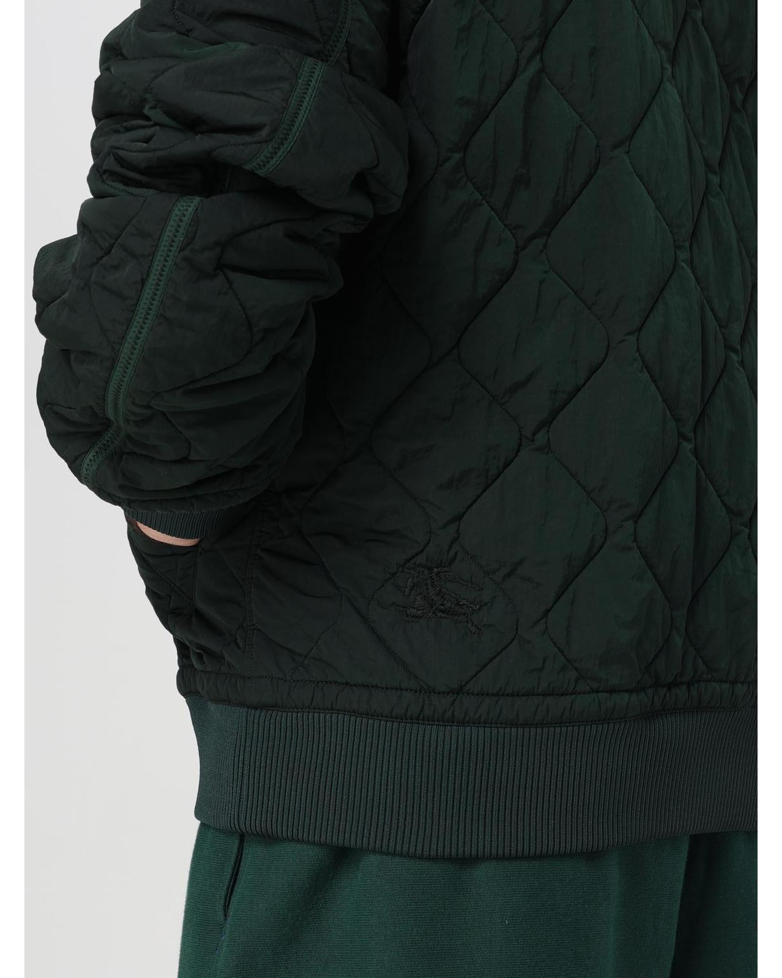 Burberry Quilted Bomber Jacket Men Forest Green