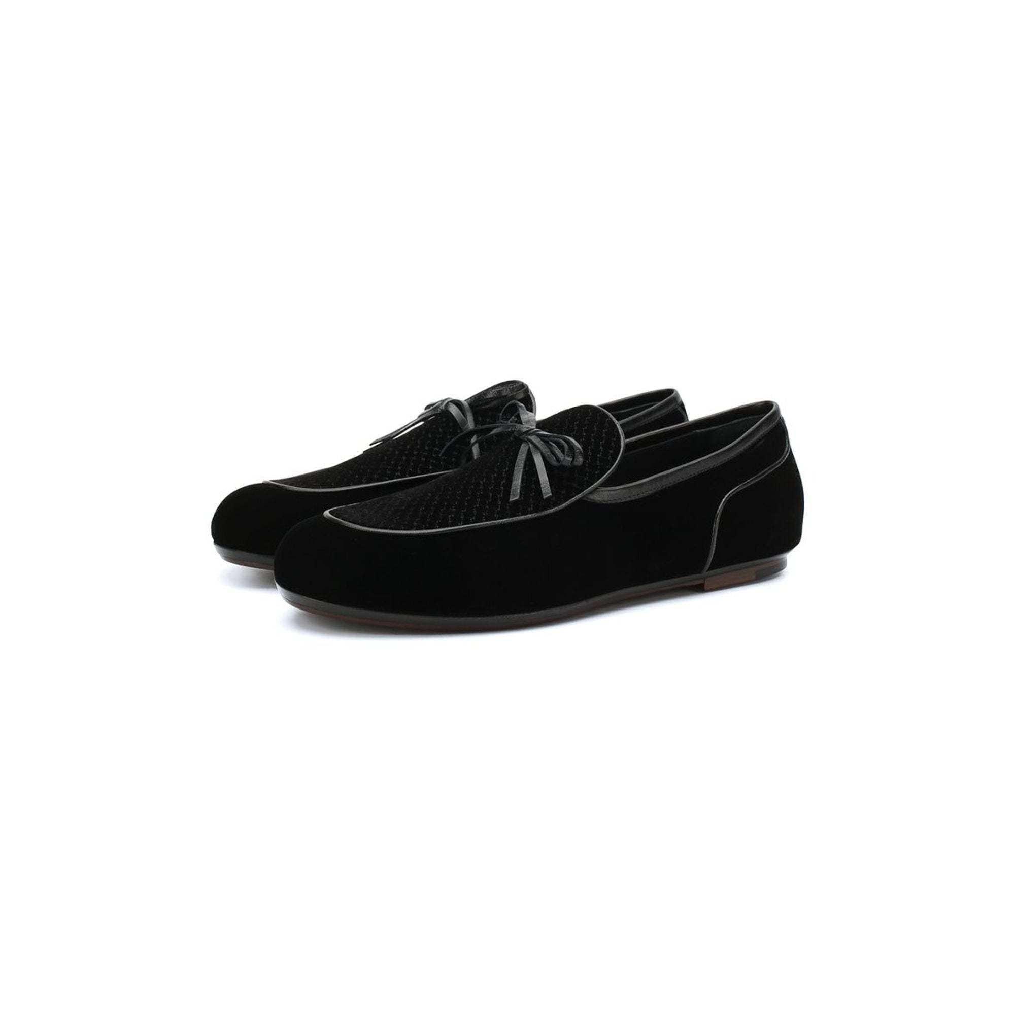 Bottega Veneta Trinity Intrecciato Velvet Loafers