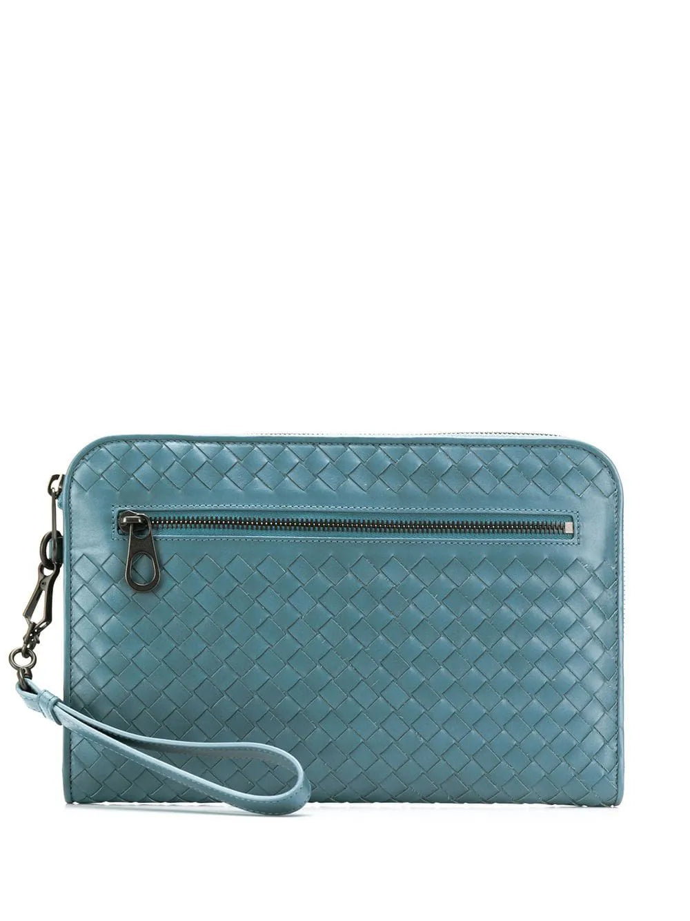 Bottega Veneta Intrecciato Blue Document Case