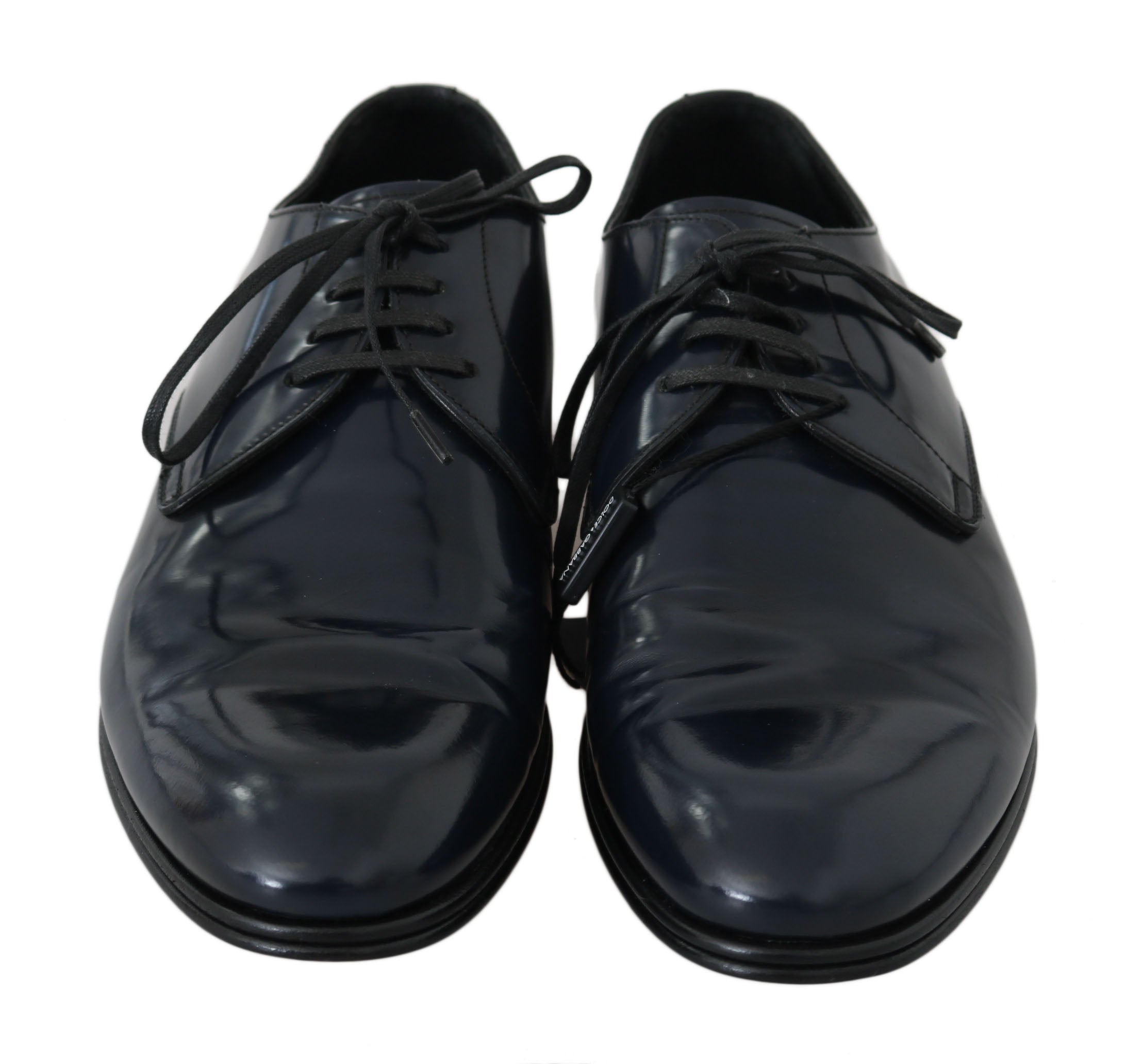 Dolce & Gabbana Dolce & Gabbana Blue Leather Dress Derby Formal Mens Men's Shoes