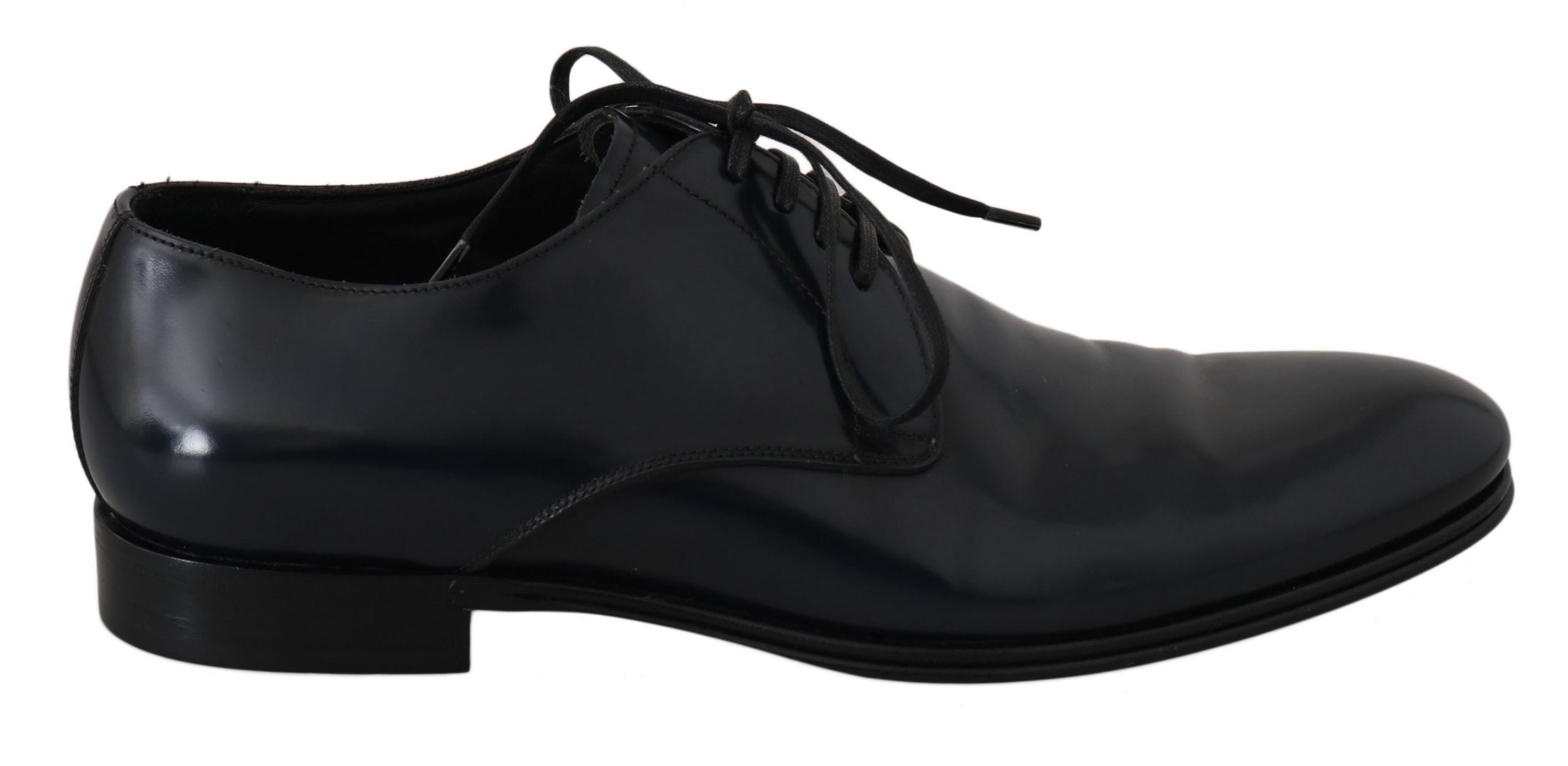 Dolce & Gabbana Dolce & Gabbana Blue Leather Dress Derby Formal Mens Men's Shoes