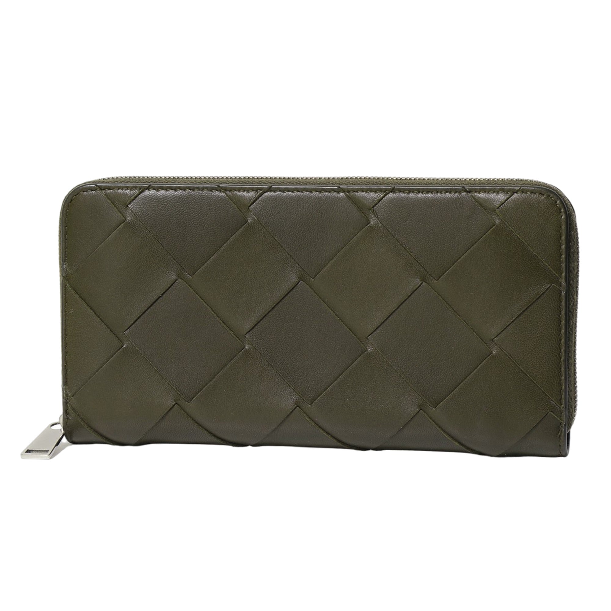 Bottega Veneta Bottega Veneta Long Zipper Leather Wallet
